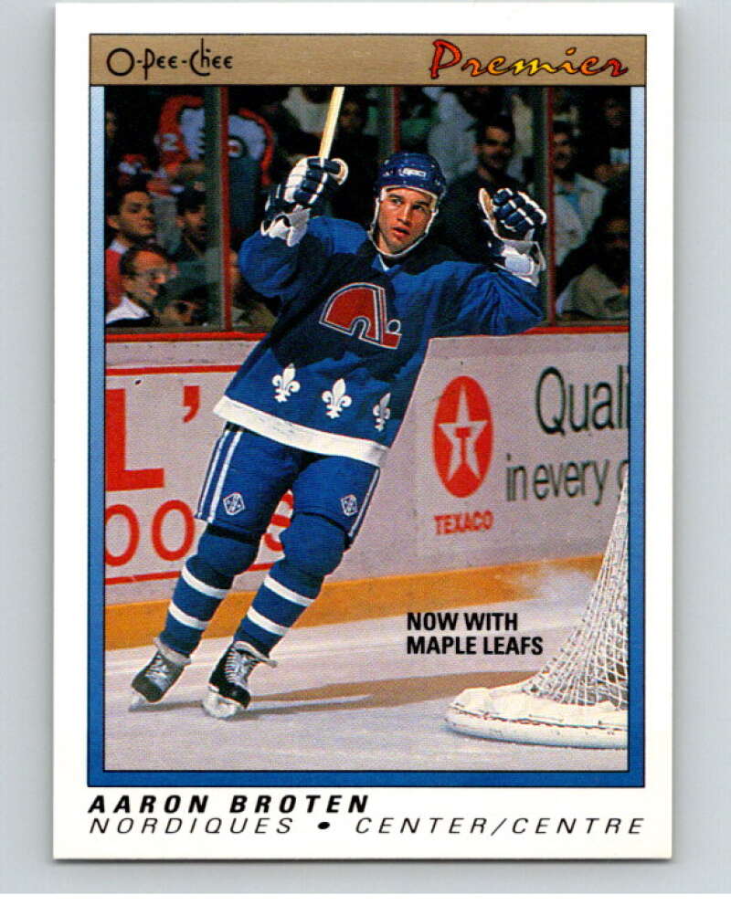 1990-91 OPC Premier #10 Aaron Broten V65278 Image 1