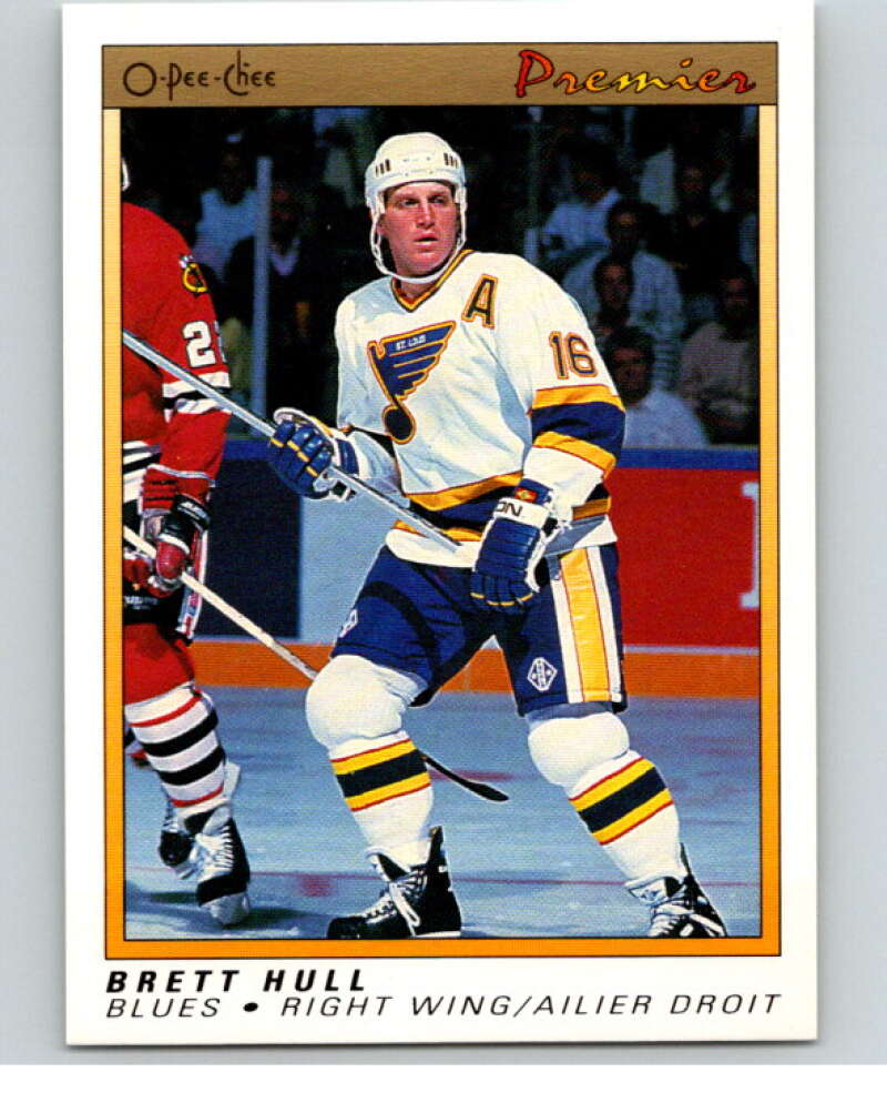 1990-91 OPC Premier #47 Brett Hull St. Louis Blues V65345 Image 1