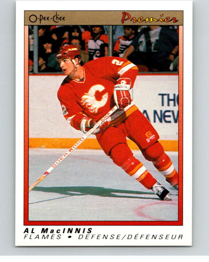 1990-91 OPC Premier #65 Al MacInnis Calgary Flames V65377 Image 1