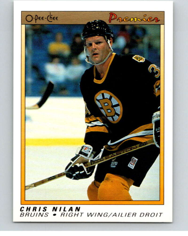 1990-91 OPC Premier #85 Chris Nilan V65410 Image 1