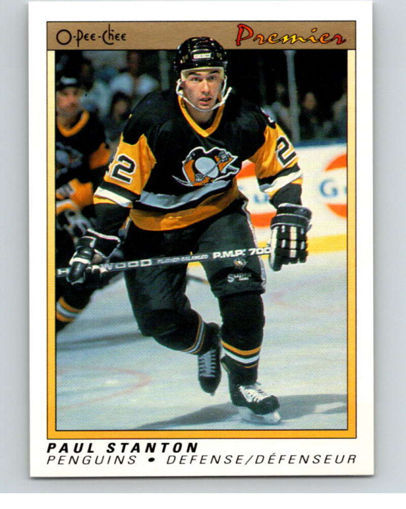 1990-91 OPC Premier #110 Paul Stanton Pittsburgh Penguins V65465 Image 1