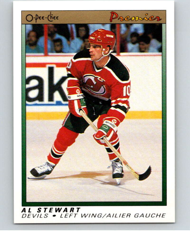1990-91 OPC Premier #113 Alan Stewart New Jersey Devils V65470 Image 1