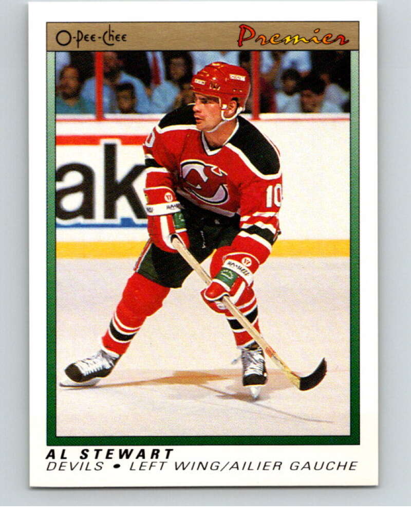 1990-91 OPC Premier #113 Alan Stewart New Jersey Devils V65471 Image 1