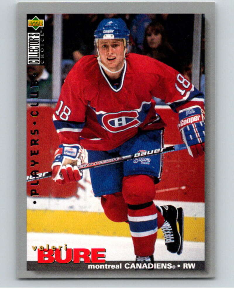 1995-96 Collector's Choice Player's Club #119 Valeri Bure Canadiens V65549 Image 1