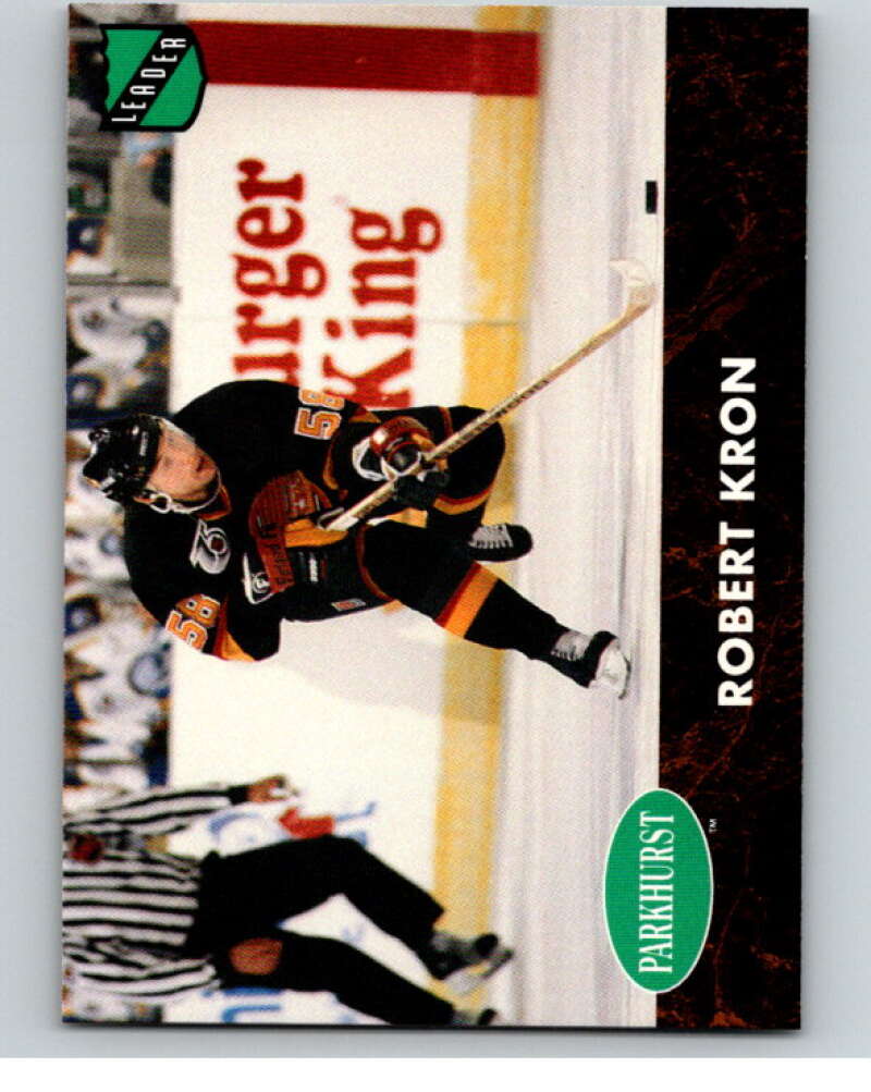 1991-92 Parkhurst PHC #PHC4 Robert Kron Vancouver Canucks V65641 Image 1