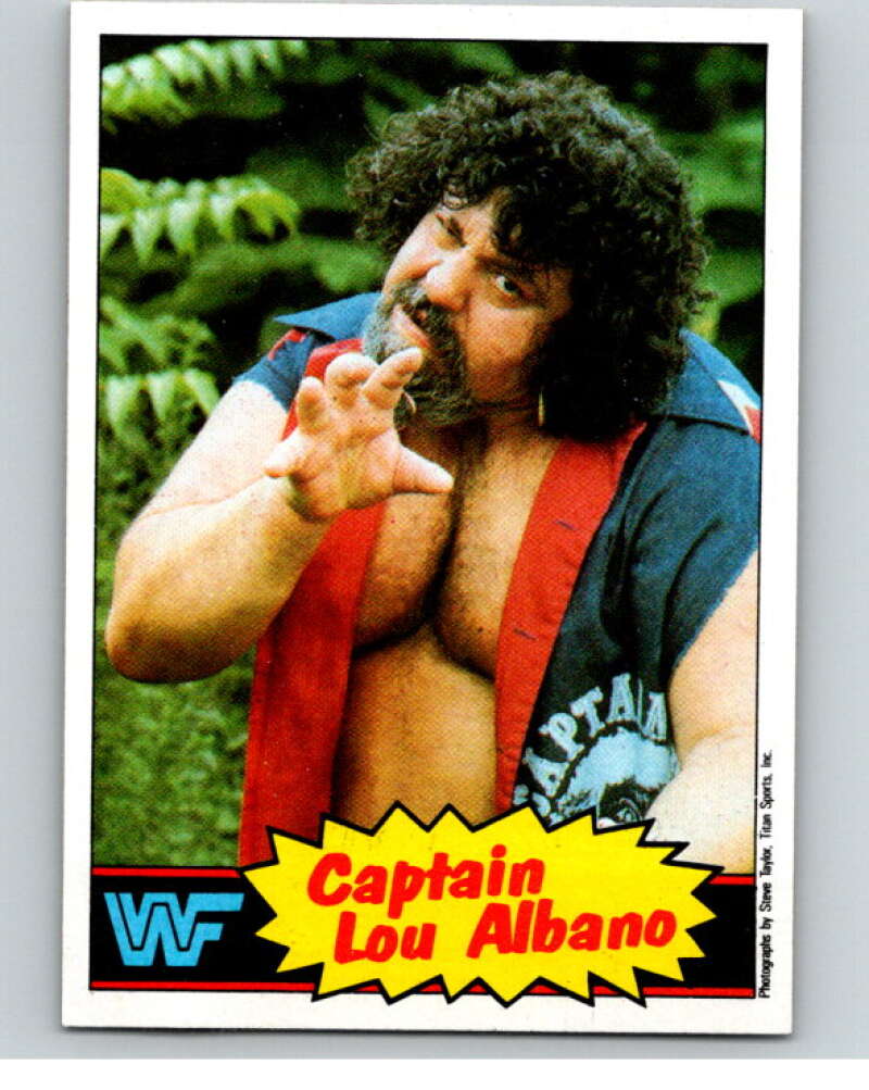 1985 Topps WWF #3 Captain Lou Albano V65659 Image 1