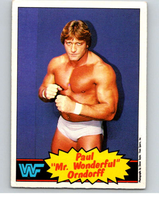 1985 O-Pee-Chee WWF #5 Paul Mr. Wonderful Orndorff   V65681 Image 1