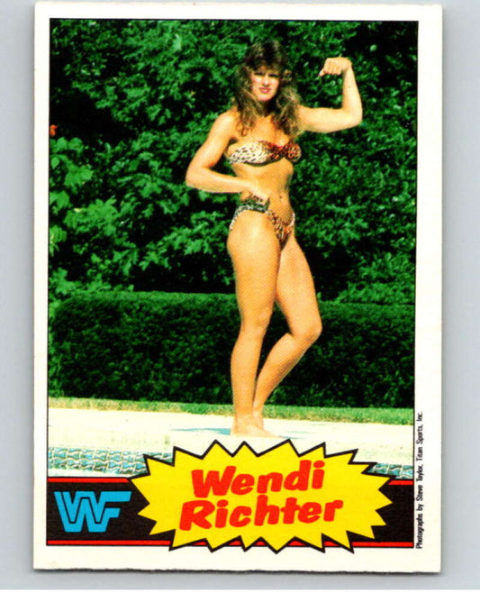1985 O-Pee-Chee WWF #8 Wendi Richter   V65687 Image 1