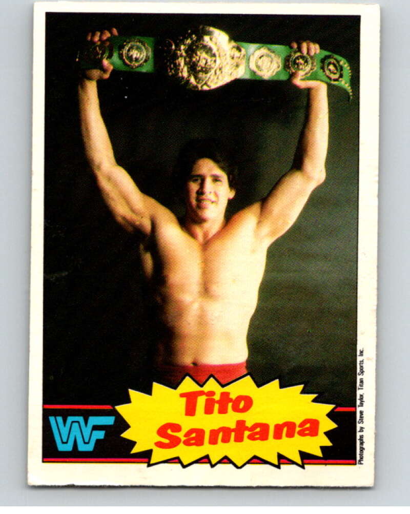 1985 O-Pee-Chee WWF #14 Tito Santana V65700 Image 1