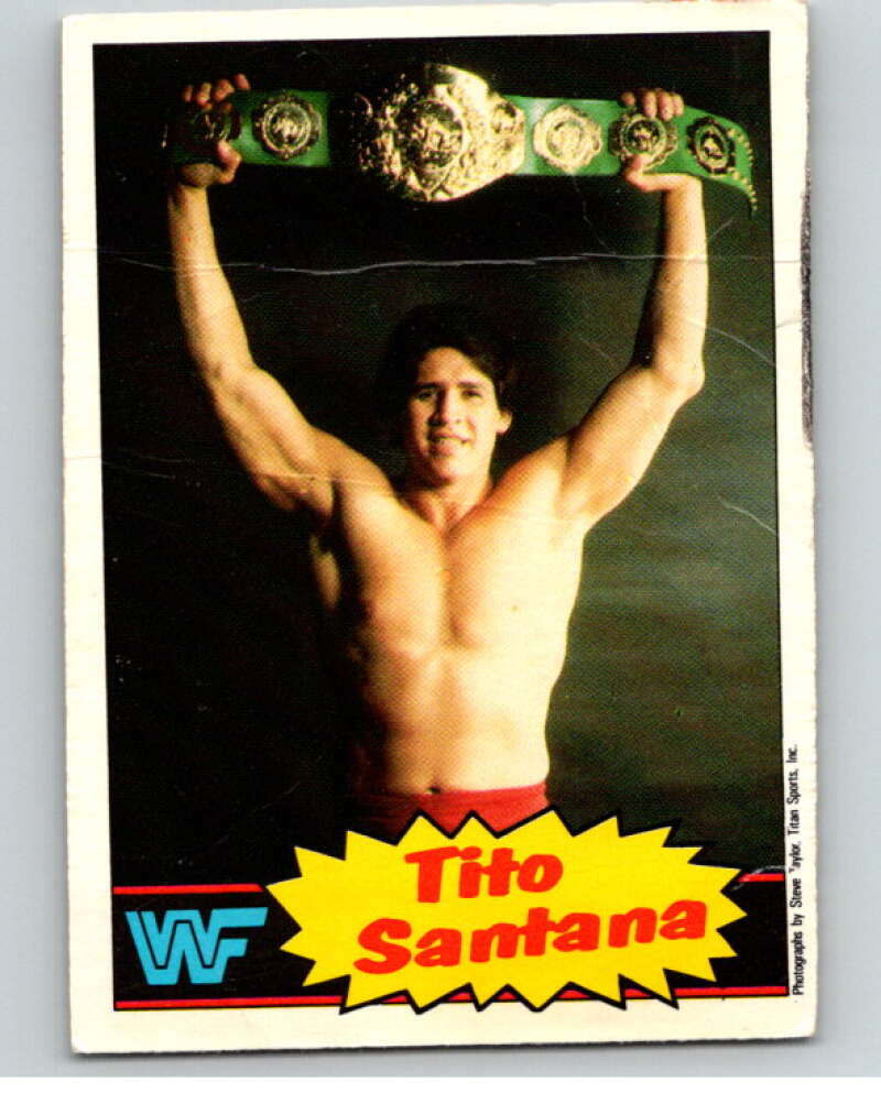 1985 O-Pee-Chee WWF #14 Tito Santana V65701 Image 1