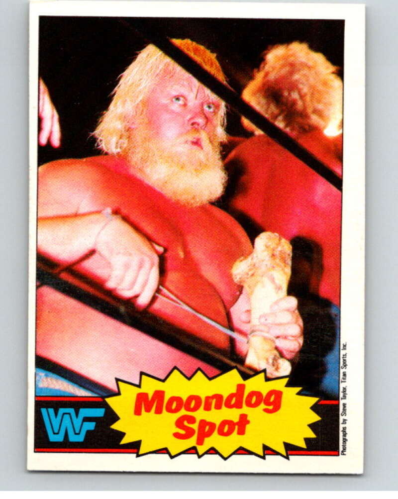 1985 O-Pee-Chee WWF #19 Moondog Spot V65712 Image 1
