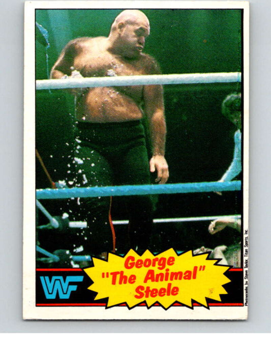1985 O-Pee-Chee WWF #21 George The Animal Steele   V65715 Image 1