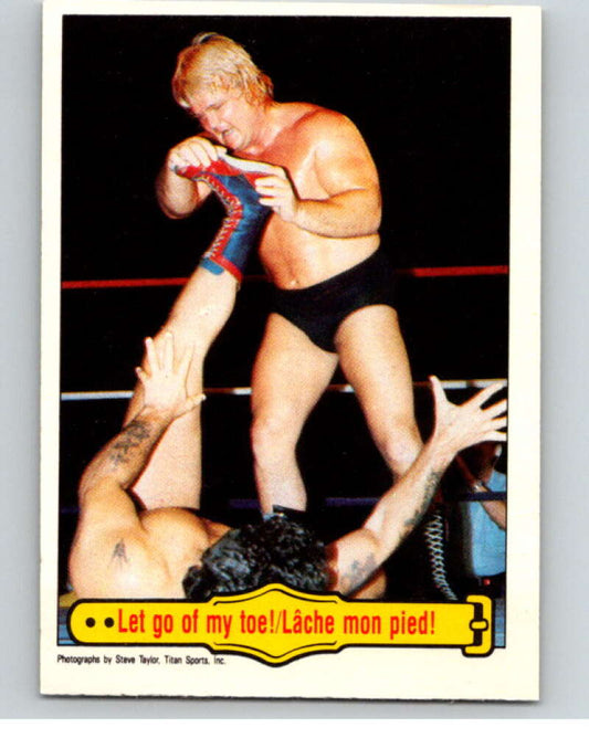 1985 O-Pee-Chee WWF #22 Let Go Of My Toe!   V65717 Image 1