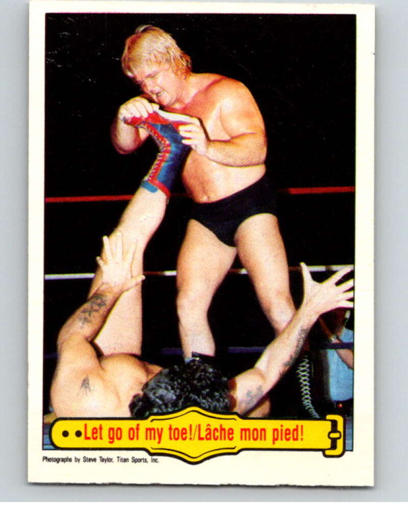 1985 O-Pee-Chee WWF #22 Let Go Of My Toe! V65719 Image 1