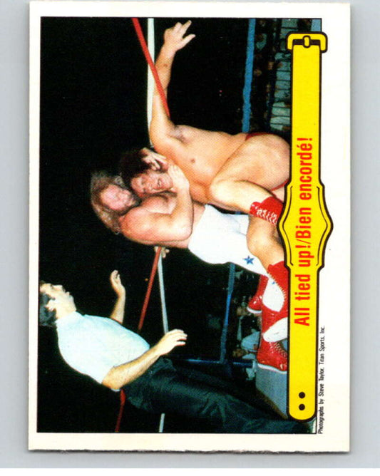 1985 O-Pee-Chee WWF #27 All Tied Up!   V65725 Image 1