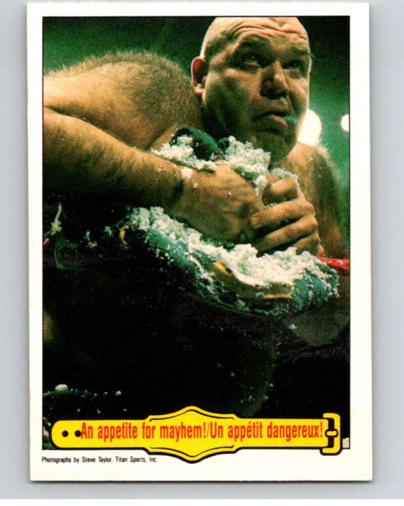 1985 O-Pee-Chee WWF #31 An Appetite For Mayhem! V65730 Image 1