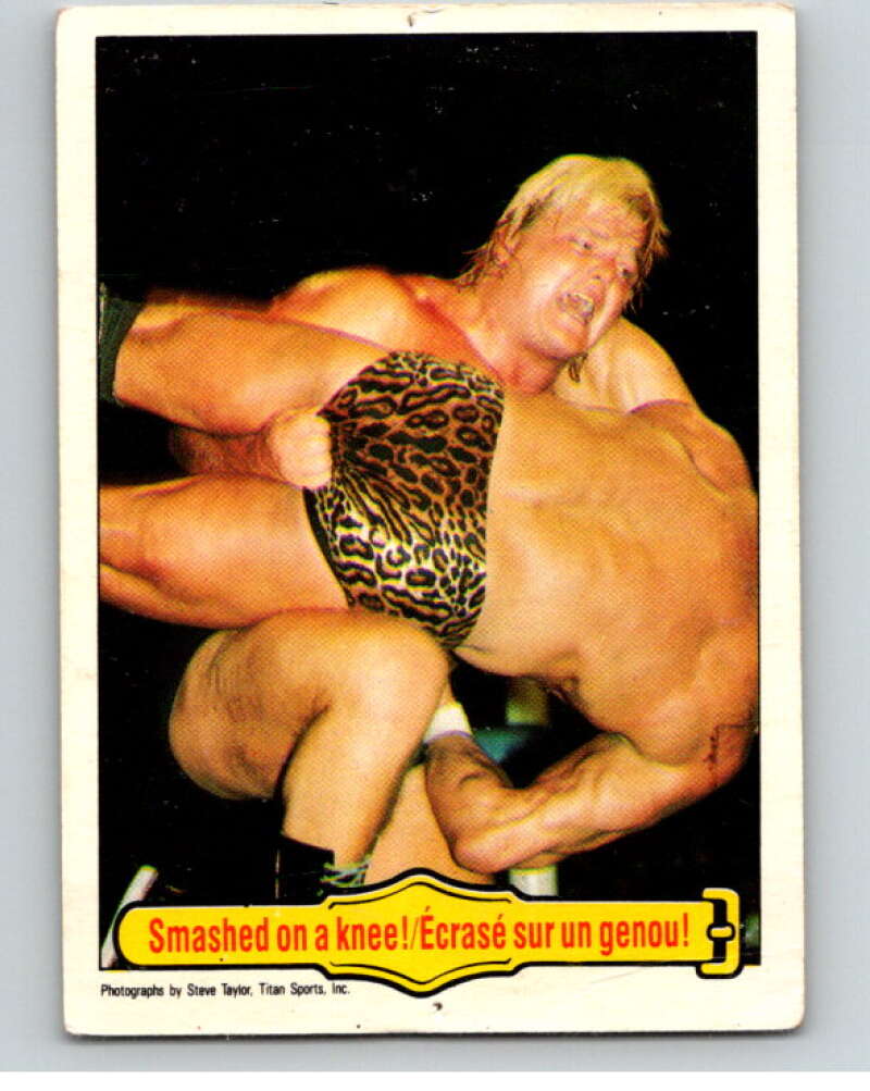 1985 O-Pee-Chee WWF #33 Smashed On A Knee! V65733 Image 1