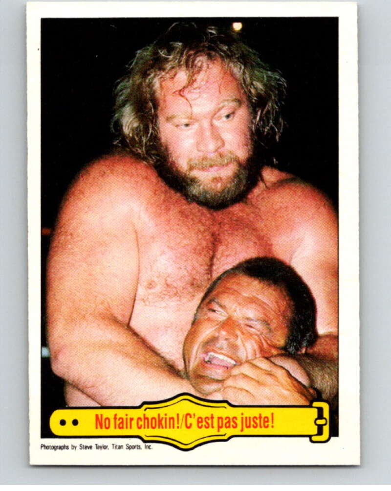 1985 O-Pee-Chee WWF #36 No Fair Chokin'! V65737 Image 1