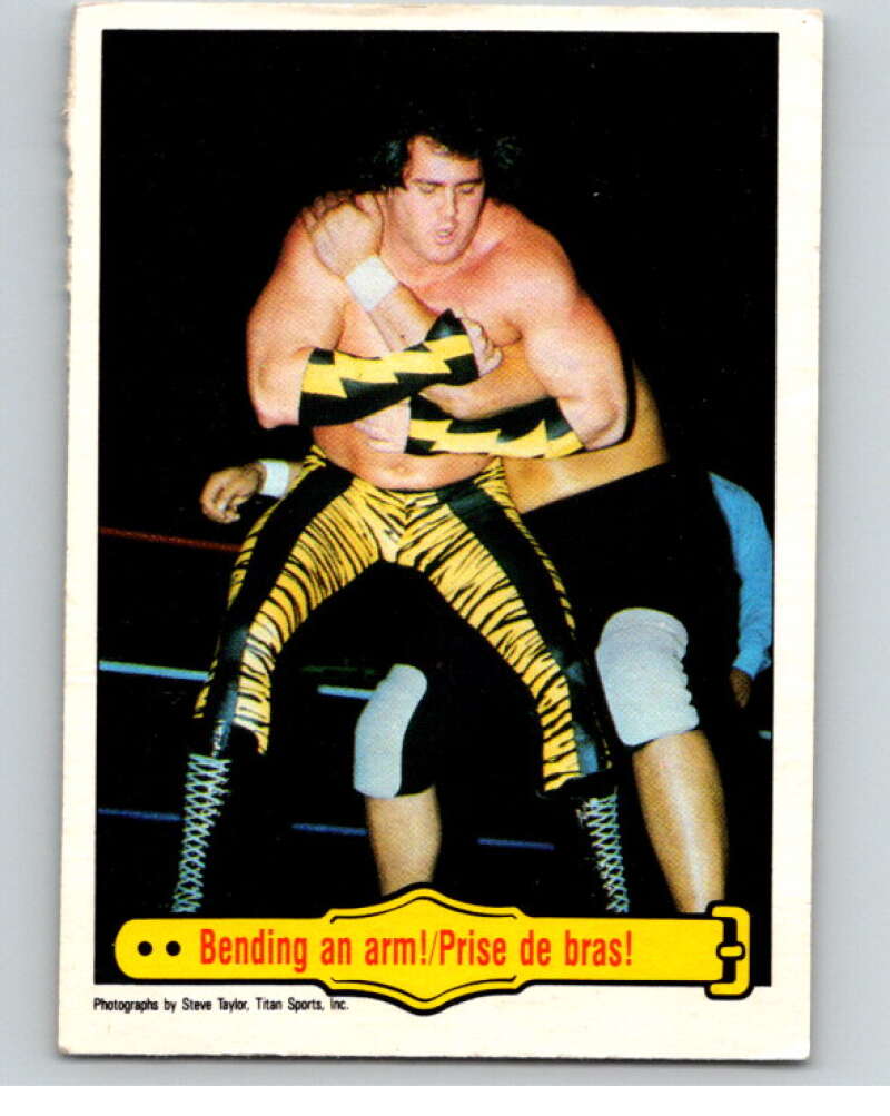 1985 O-Pee-Chee WWF #41 Bending An Arm! V65743 Image 1