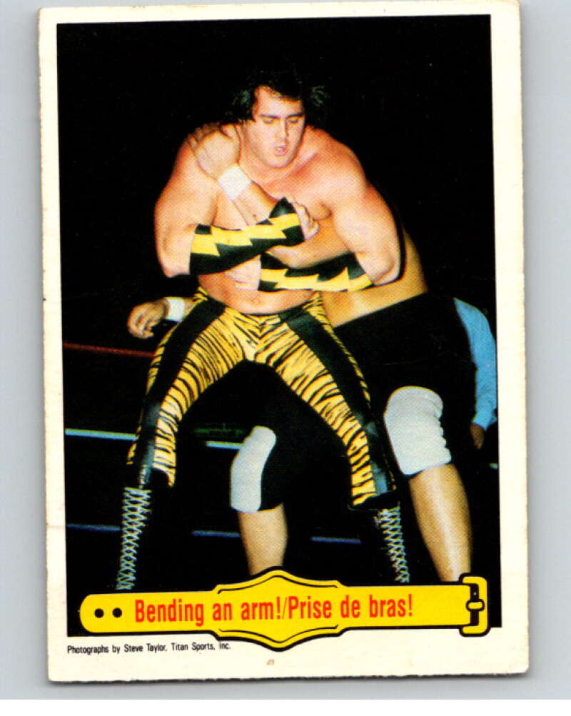 1985 O-Pee-Chee WWF #41 Bending An Arm! V65744 Image 1