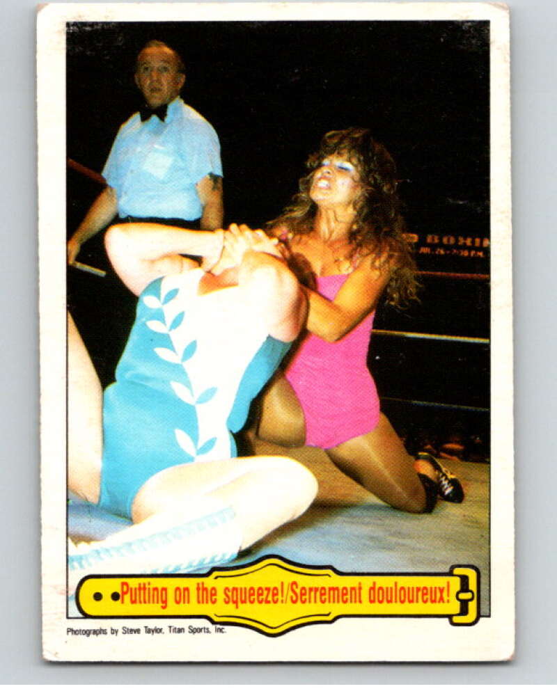 1985 O-Pee-Chee WWF #47 Putting On The Squeeze! V65748 Image 1