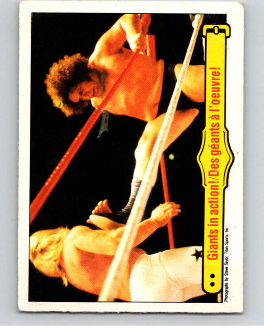 1985 O-Pee-Chee WWF #48 Giants In Action!   V65749 Image 1