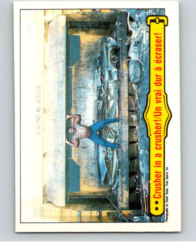 1985 O-Pee-Chee WWF #54 Crusher In A Crusher! V65755 Image 1