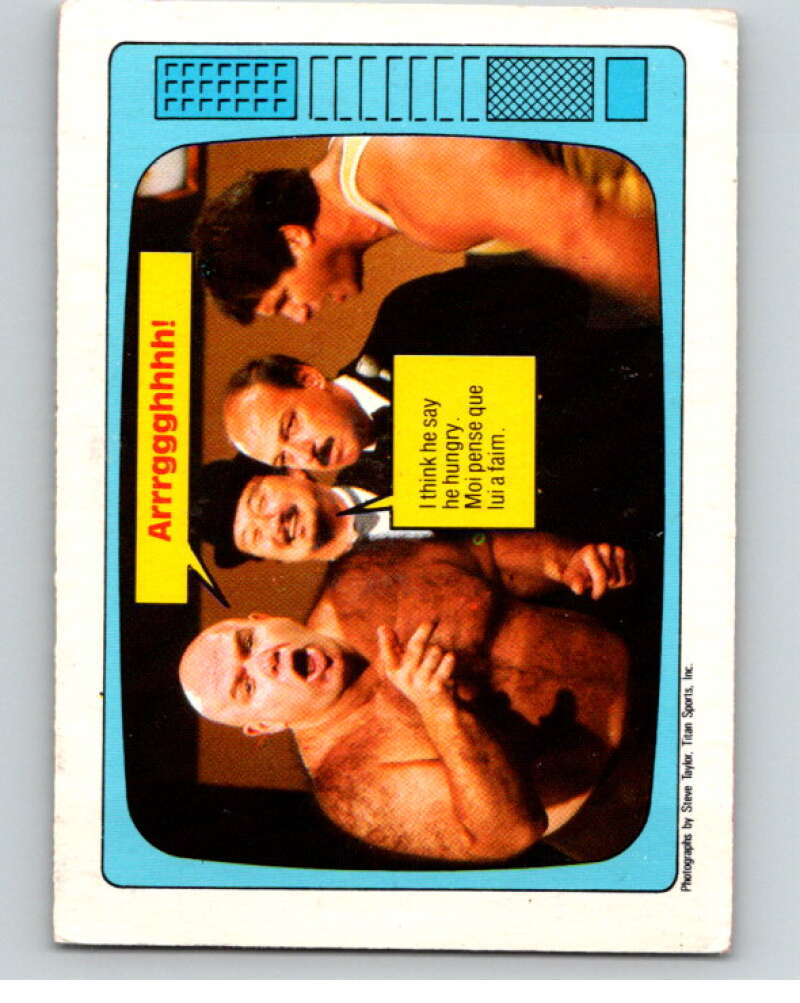1985 O-Pee-Chee WWF #65 George Steele/Gene Okerlund V65772 Image 1