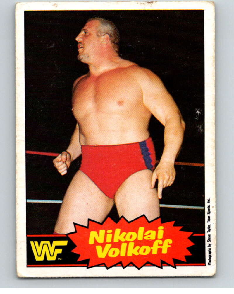 1985 O-Pee-Chee WWF Series 2 #1 Nikolai Volkoff V65782 Image 1