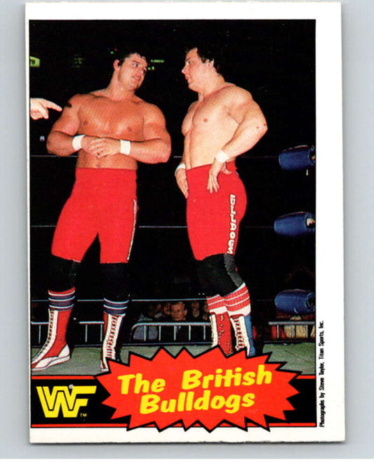 1985 O-Pee-Chee WWF Series 2 #6 The British Bulldogs   V65798 Image 1