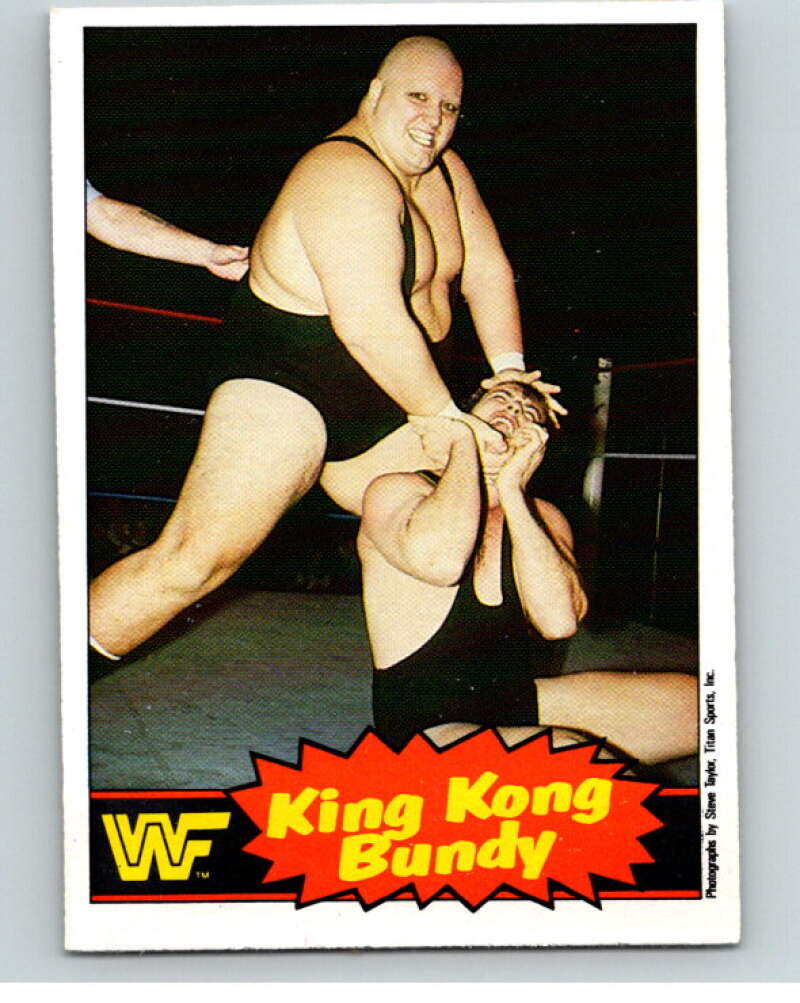 1985 O-Pee-Chee WWF Series 2 #7 King Kong Bundy V65799 Image 1