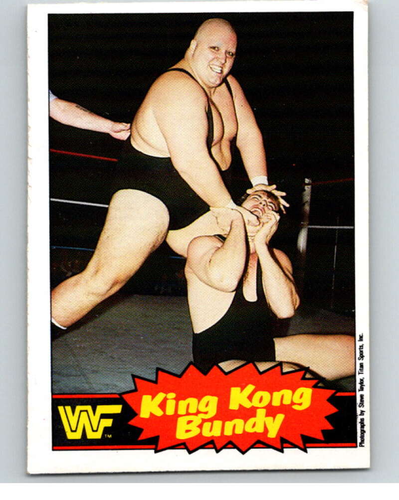 1985 O-Pee-Chee WWF Series 2 #7 King Kong Bundy V65800 Image 1