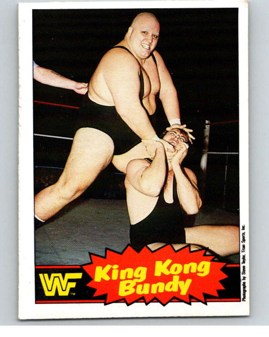 1985 O-Pee-Chee WWF Series 2 #7 King Kong Bundy   V65800 Image 1