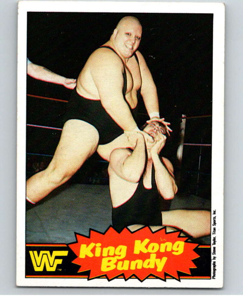 1985 O-Pee-Chee WWF Series 2 #7 King Kong Bundy V65801 Image 1