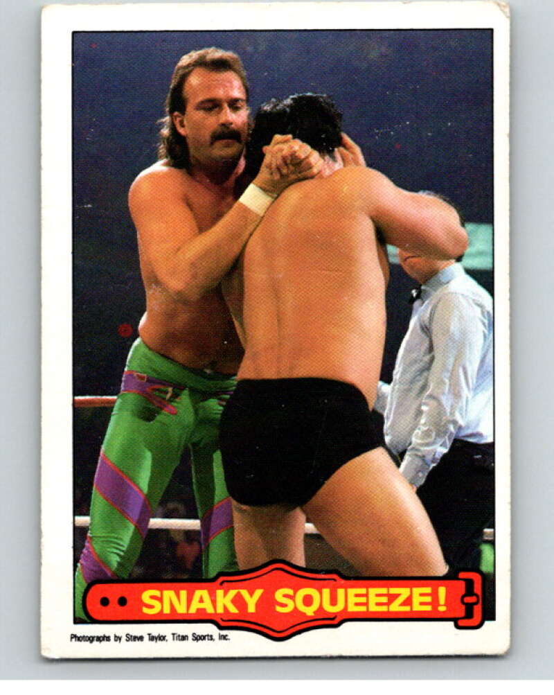 1985 O-Pee-Chee WWF Series 2 #10 Snaky Squeeze! V65805 Image 1