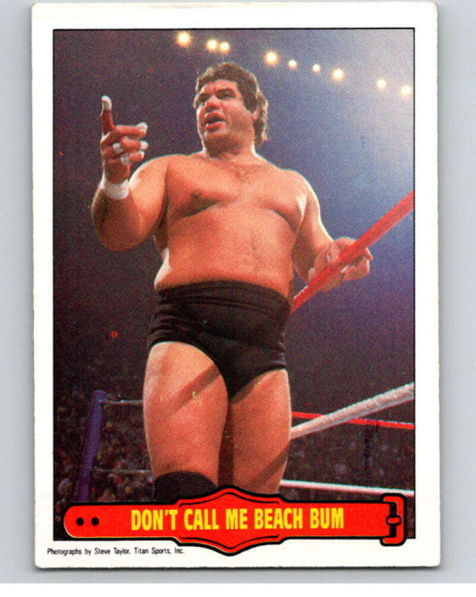 1985 O-Pee-Chee WWF Series 2 #17 Don't Call Me Beach Bum   V65826 Image 1