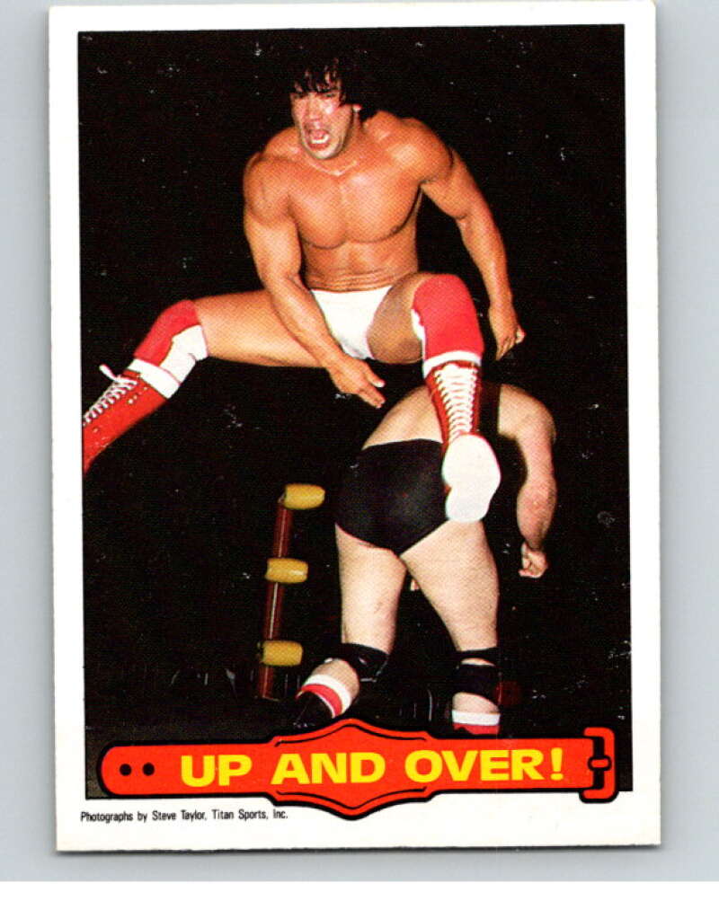 1985 O-Pee-Chee WWF Series 2 #18 Up and Over! V65827 Image 1