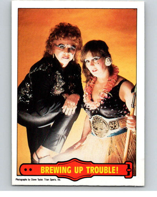 1985 O-Pee-Chee WWF Series 2 #19 Brewing Up Trouble!   V65833 Image 1