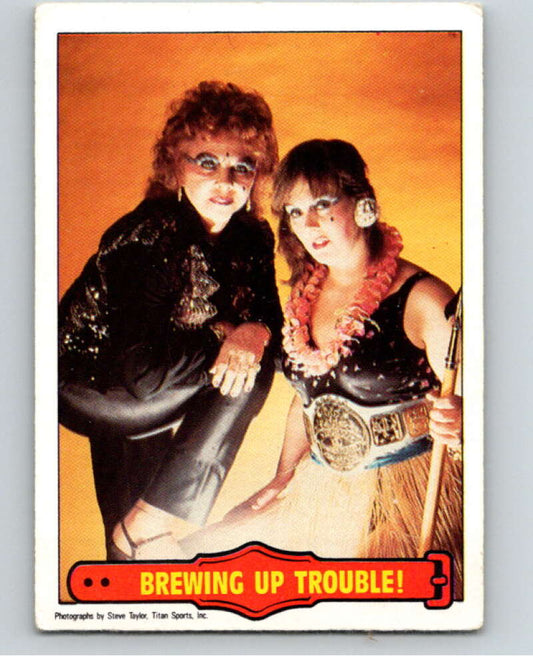 1985 O-Pee-Chee WWF Series 2 #19 Brewing Up Trouble!   V65834 Image 1