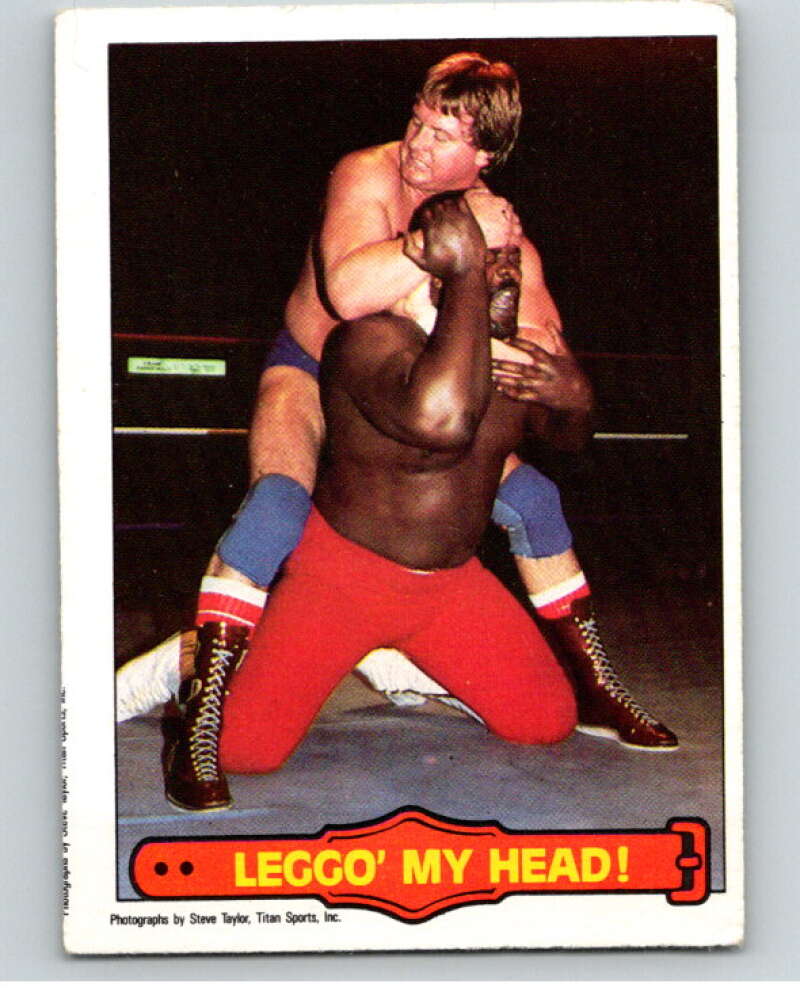 1985 O-Pee-Chee WWF Series 2 #25 Leggo' My Head! V65854 Image 1