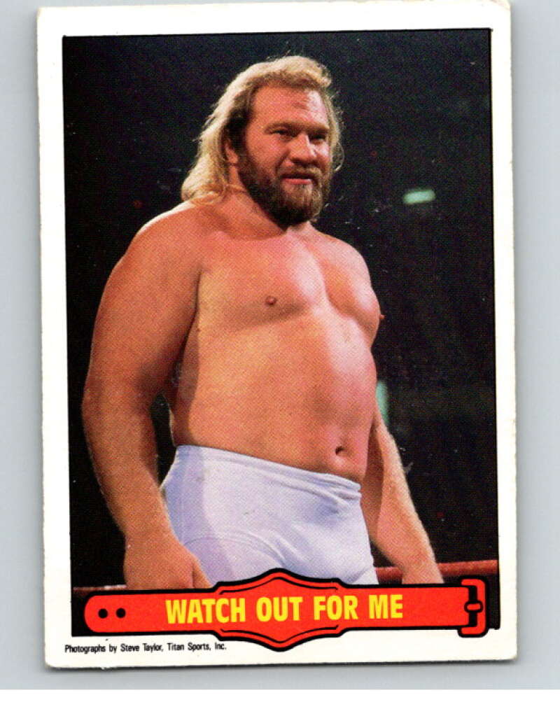 1985 O-Pee-Chee WWF Series 2 #28 Watch Out For Me V65863 Image 1