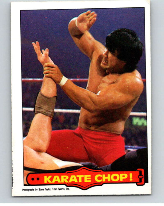 1985 O-Pee-Chee WWF Series 2 #30 Karate Chop!   V65869 Image 1