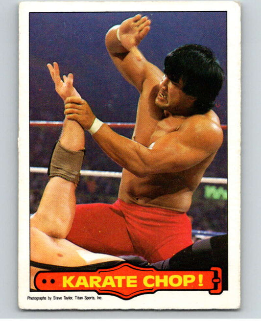 1985 O-Pee-Chee WWF Series 2 #30 Karate Chop!   V65870 Image 1