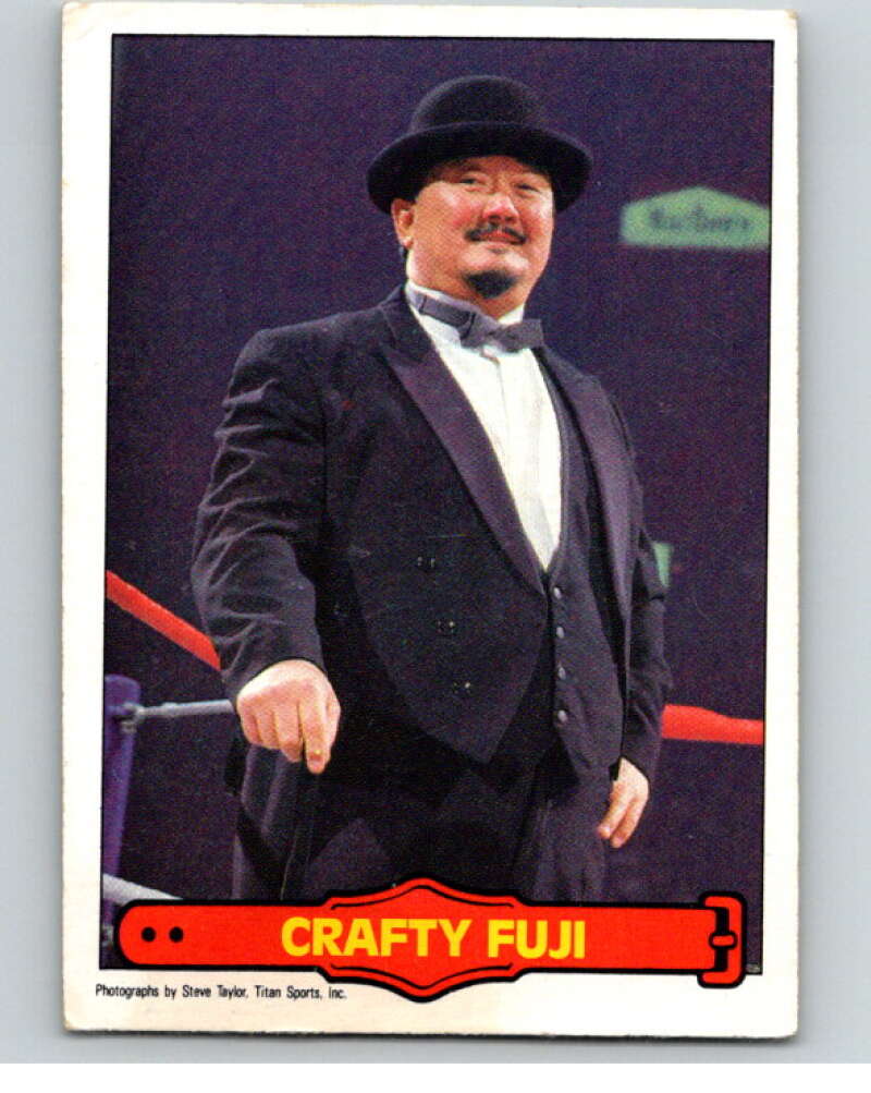 1985 O-Pee-Chee WWF Series 2 #31 Crafty Fuji V65871 Image 1