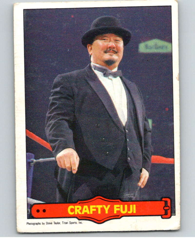 1985 O-Pee-Chee WWF Series 2 #31 Crafty Fuji V65877 Image 1