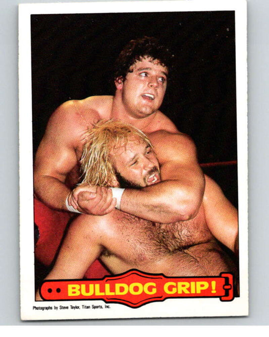 1985 O-Pee-Chee WWF Series 2 #32 Bulldog Grip!   V65878 Image 1