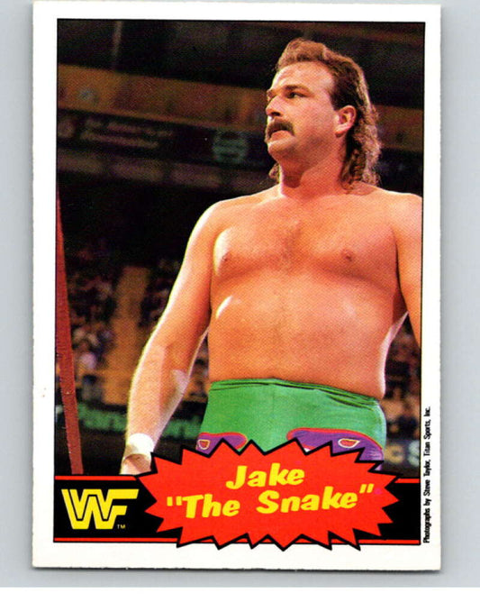 1985 O-Pee-Chee WWF Series 2 #33 Jake The Snake Roberts   V65879 Image 1