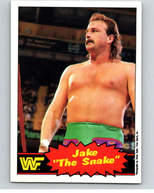 1985 O-Pee-Chee WWF Series 2 #33 Jake The Snake Roberts   V65880 Image 1