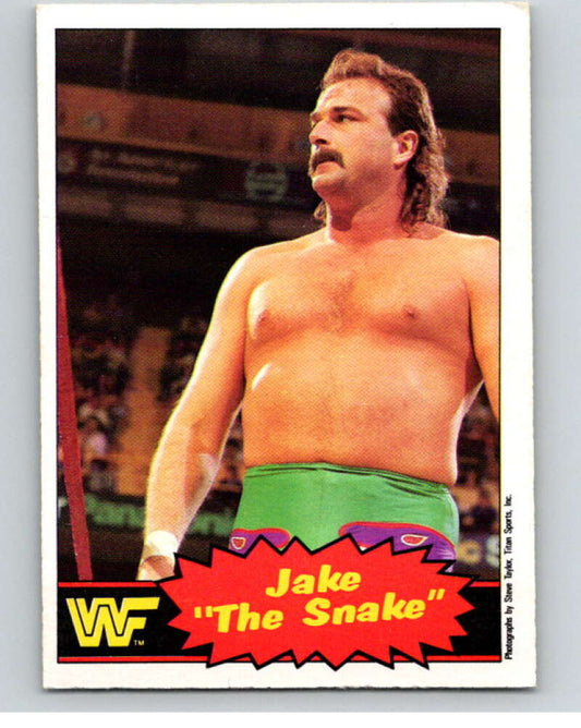 1985 O-Pee-Chee WWF Series 2 #33 Jake The Snake Roberts   V65881 Image 1