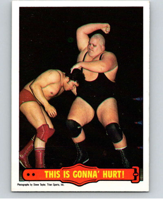 1985 O-Pee-Chee WWF Series 2 #35 This Is Gonna' Hurt!   V65888 Image 1